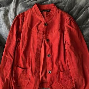 corduroy burnt orange jean jacket